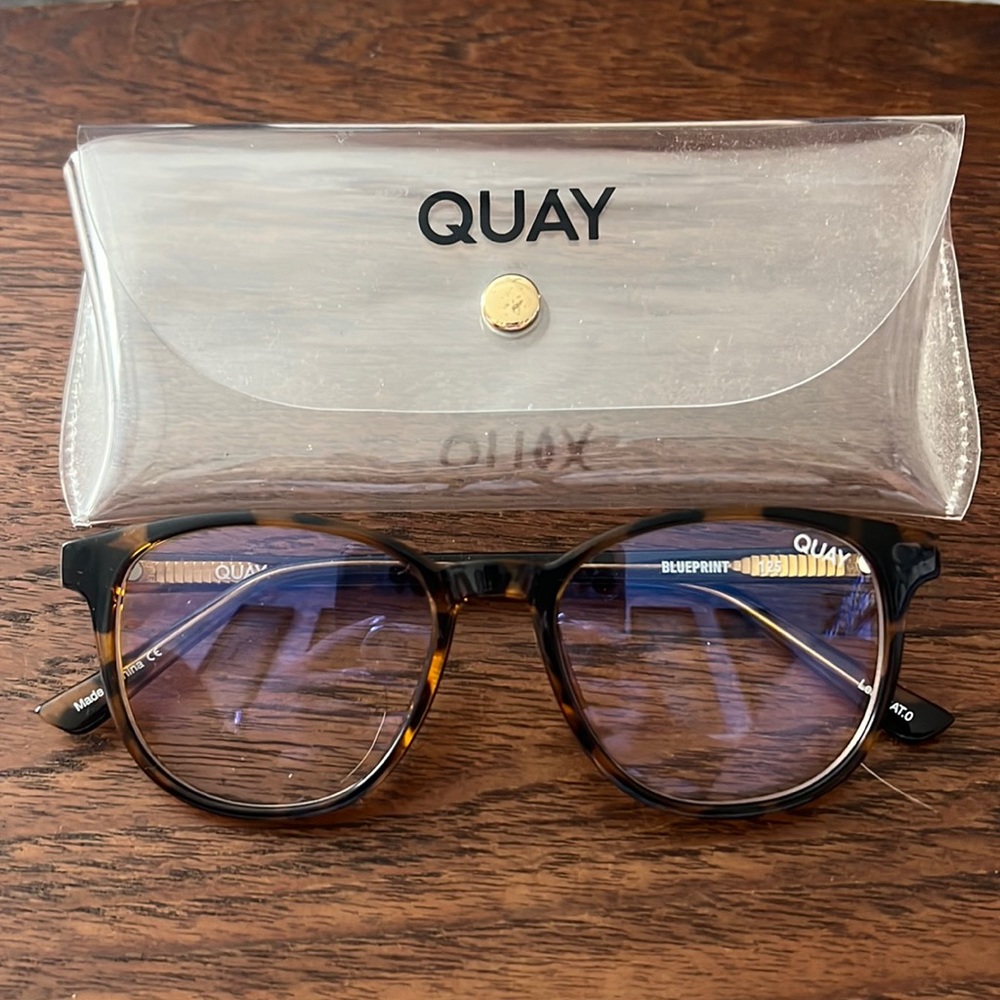 Quay Tortoise Shell Blue Light Glasses